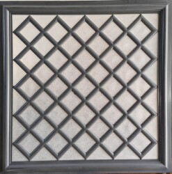 Asma Tavan Dekoratif Pvc Panel Sakarya Andezit 60x60 20 Adet - 1