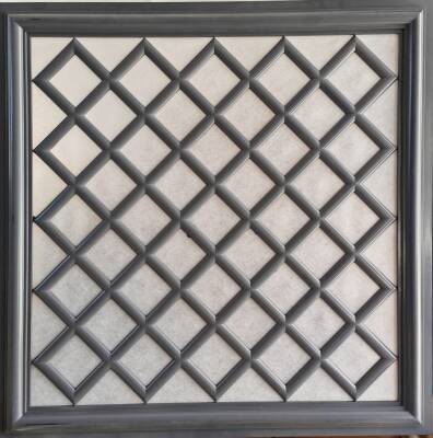 Asma Tavan Dekoratif Pvc Panel Sakarya Andezit 60x60 20 Adet - 1