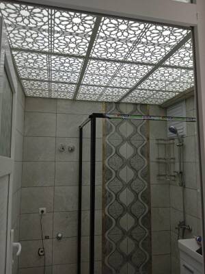 Asma Tavan Dekoratif Pvc Panel Selçuk Andezit 60x60 20 Adet - 4