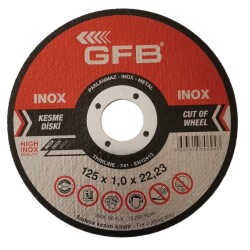 Gfb Metal İnox Kesici Taş 125 mm - 1