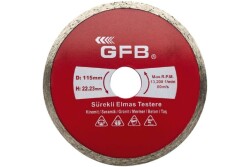 Sürekli Turbo Elmas Mermer Granit Kesici 230 mm - 1