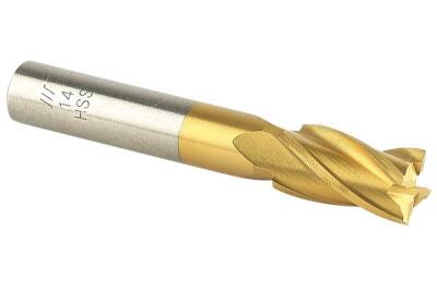 Hss 4 Ağızlı Titan Kaplı Freze 10 mm - 1