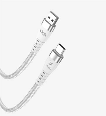 Linktech K652 Premium Pd 100cm 6a Örgülü Metal Başlı Usb-a Tip-c Süper Şarj Kablosu - 1