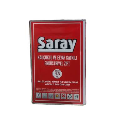 Saray Kauçuklu Elyaflı İzolasyon Zifti Asfalt Solüsyonu 13 Kg - 4