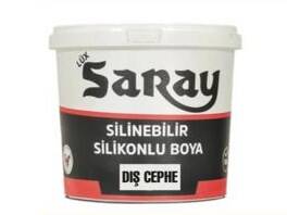 Saray Silikonlu Dış Cephe Boyası Siyah 15 Lt - 1