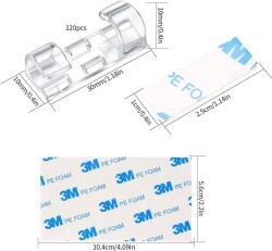 Şeffaf Kablo Düzenleyici 25 Adet - 2