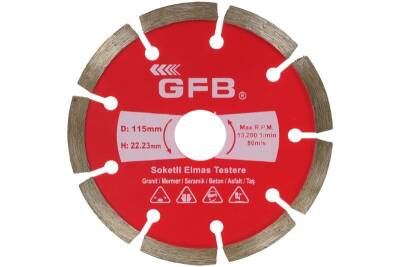 Soketli Elmas Beton -Mermer Kesici 115 mm - 1