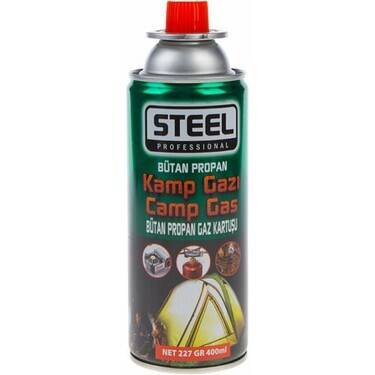 Steel Kamp Gazı Bütan Propan Gaz Kartuşu 400 ml - 1